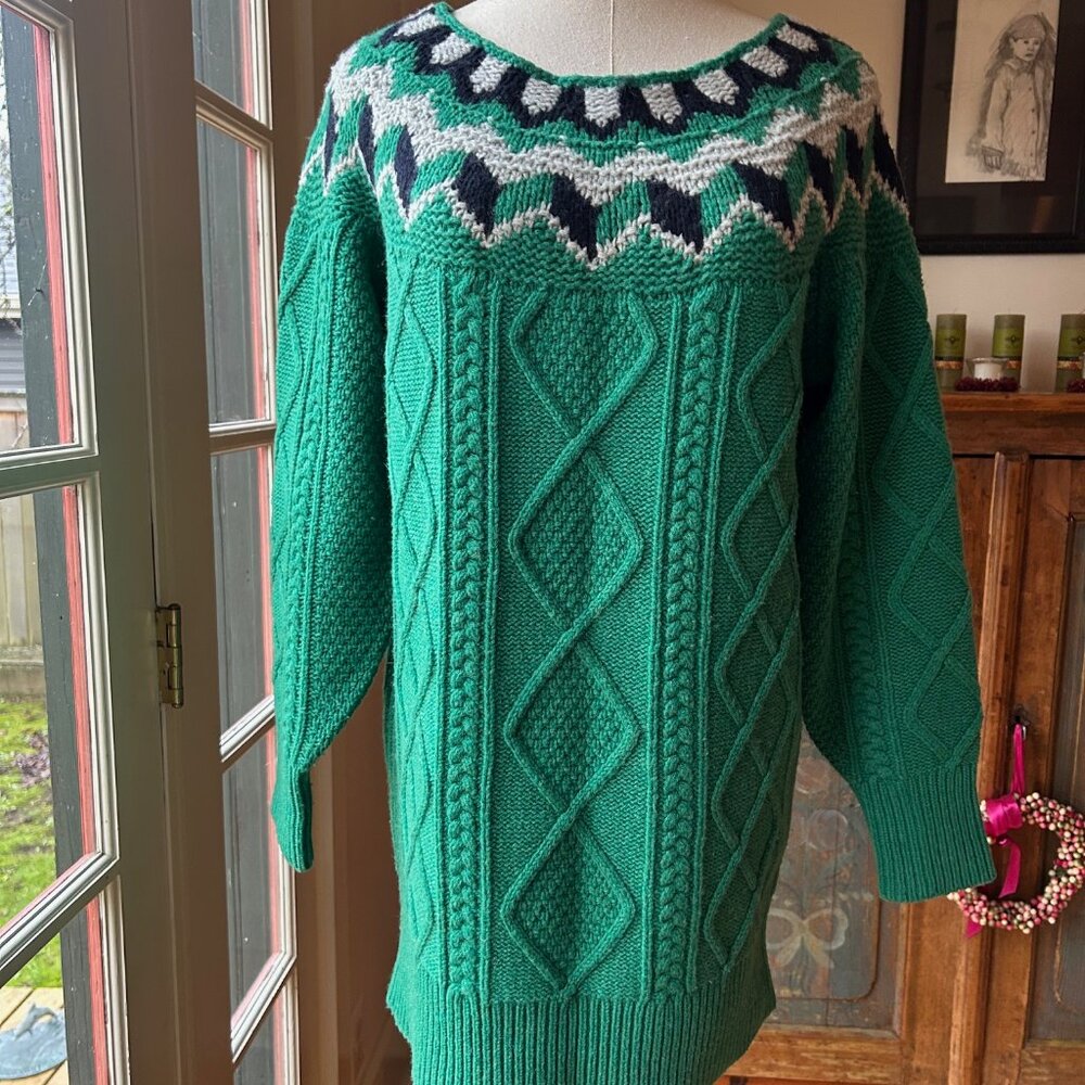 J. Crew Y2K Fair Isle Knit Sweater